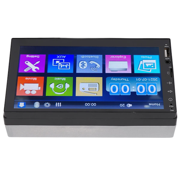 7 tommer Universal Bilstereo Audiomodtager Touchscreen MP5 Afspiller GPS Navigation med Backup Kamera Håndfri Opkald