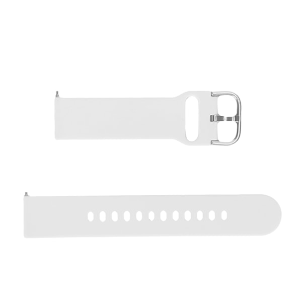 Smartwatch Band Silikon 20 mm Klocka Armband Enkelfärg för Amazfit GTS 3 GTS 2 Bip S Bip UWhite