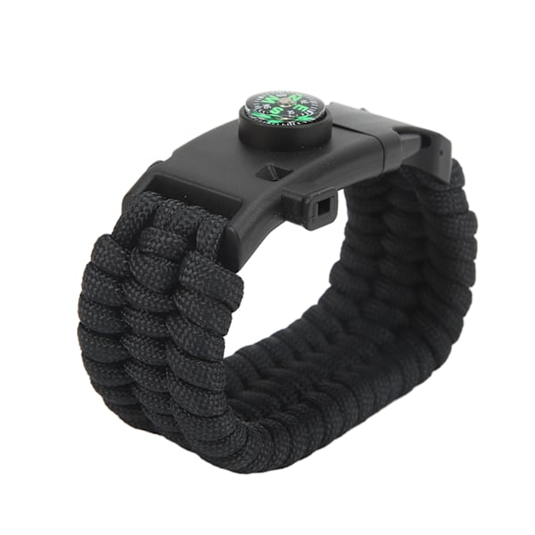 Paracord-selviytymisranneke Monitoiminen Leirintäselviytymisranneke Kannettavalla Kompassilla Tulisivellä 3-säikeinen Punos L