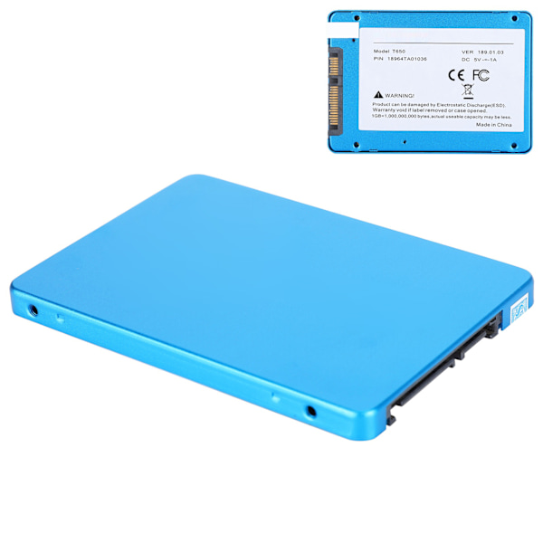 Solid State Hårddisk Blå för Laptop Desktop Datortillbehör YDS002 2.5 tum 60GB