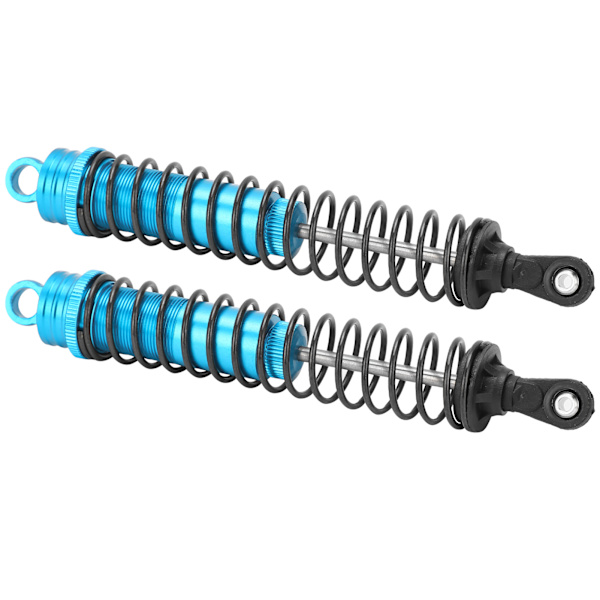 2 stk RC 144mm oliefyldt justerbar støddæmper til HSP / HPI / AXIAL 1/8 RC bil Blå