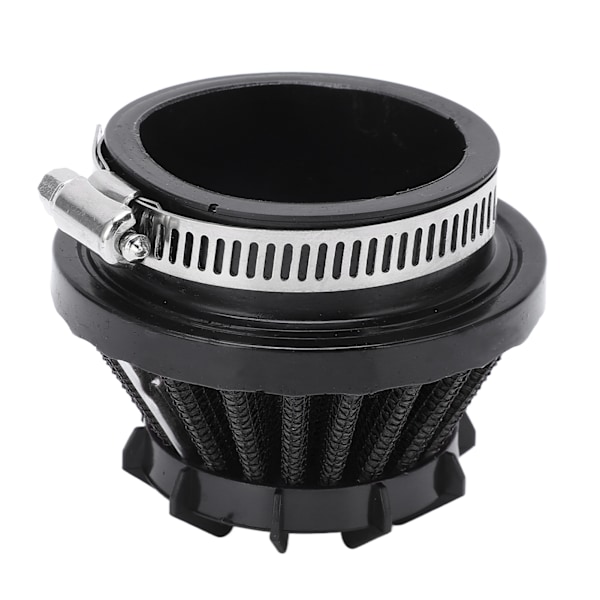 4-in-1-ilmansuodatin 35 mm, 42 mm, 48 mm, 50 mm sisähalkaisijalla, ilmansaannin puhdistin moottoripyörälle, minipyörälle, maastoautolle, musta