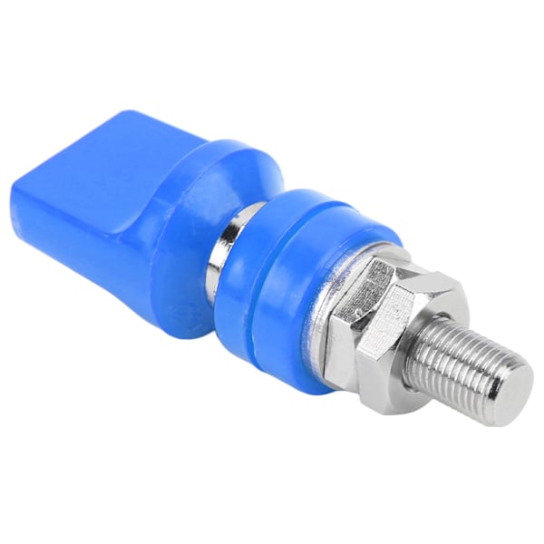 Bindestang Wire Terminal Connector M10 Gevind 100A Høj strøm til 4 mm Banan PlugBlå