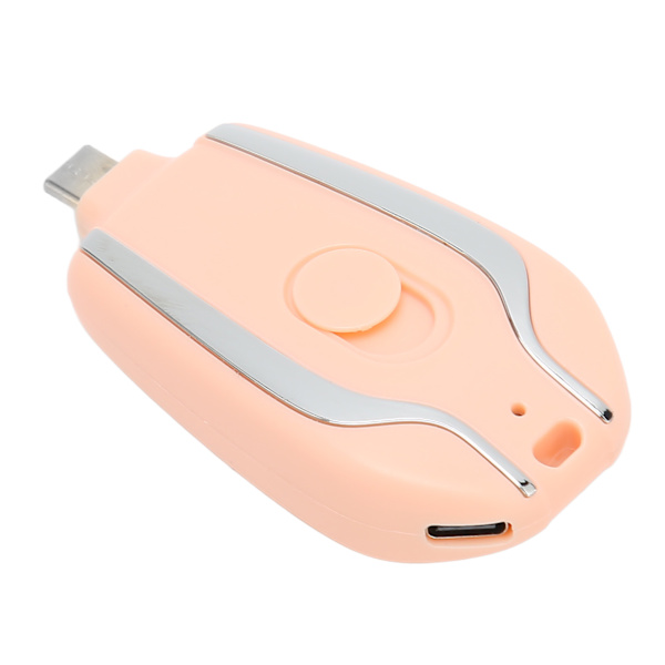 Avaimenperän Kannettava Lataus Nopea Lataus 1500mAh Androidille USB C Mini Hätävirtapankki Puhelimille Vaaleanpunainen