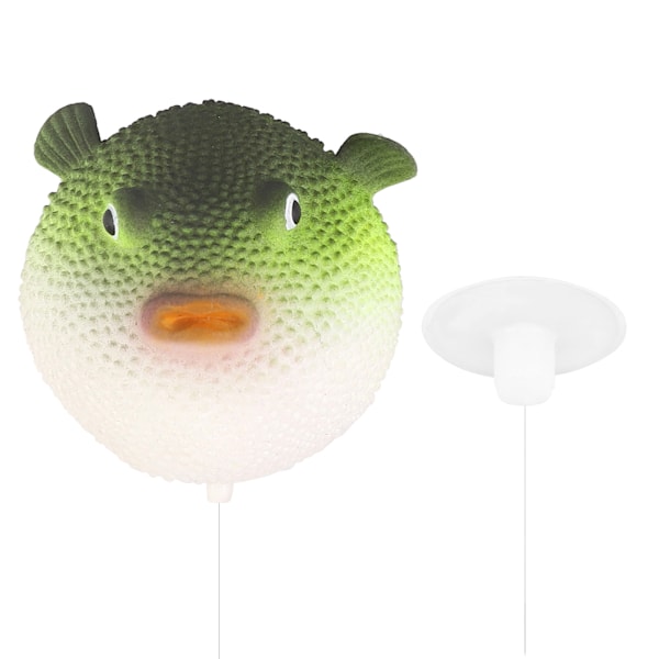 Akvarium Dekorasjon Kunstig Globfisk Simulering Fluorescerende Lysende Liten Globefish Ornament Landskap Grønn