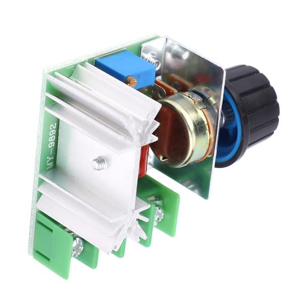 2 stk AC-motorhastighetskontrollmodul PWM justerbar dimmerhastighetsspenningsregulator 2000W