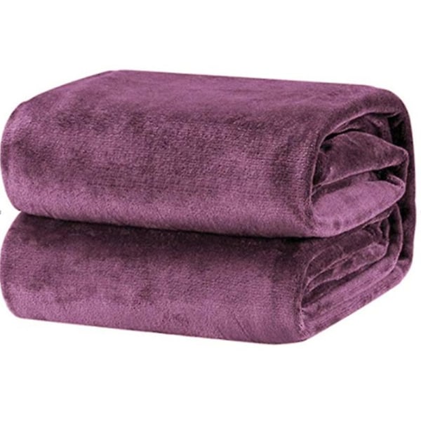 Filt Flanell Lamm Fleece Dubbel Lazy Filt purple 70cmx100cm