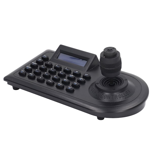 LCD Analog PTZ-kameratastatur med 4D-joystick PTZ Speed ​​Dome-kamerakontrol til Linux EU-stik 100‑240V