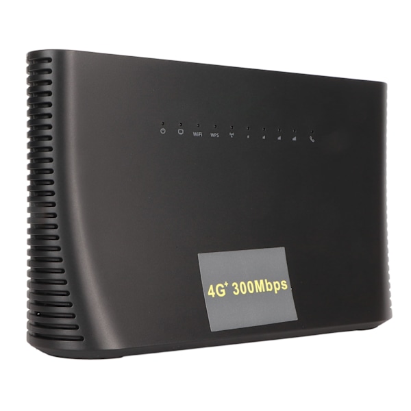 4G trådløs router 300Mbps 4G LTE CAT4-router Bærbar WiFi-router med WAN LAN-port til hjem, hotel, kontor 110‑240V US-stik