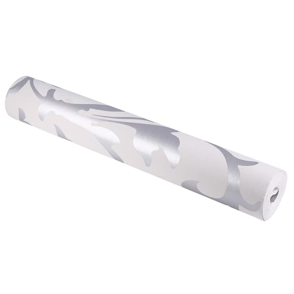 Lyxpräglat nonwoven sovrum 3D vertikal tapet Heminredning Silver
