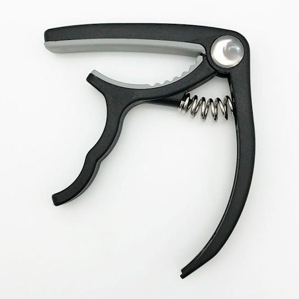 Gitar Capo Pick Set Plast Rustfritt Stål Fjær Gitartilbehør med 10 stk Plukkinger for Erstatning