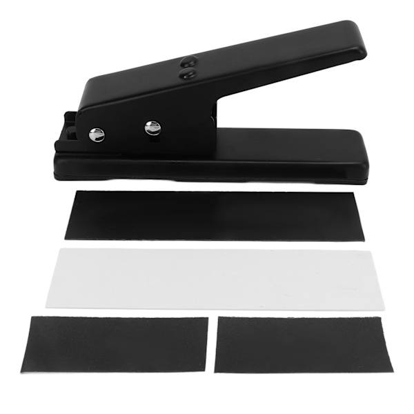 Guitar Pick Maker Black Portable Guitar Pick Punch Cutter med Pickup Strip Ark Sandpapper för DIY