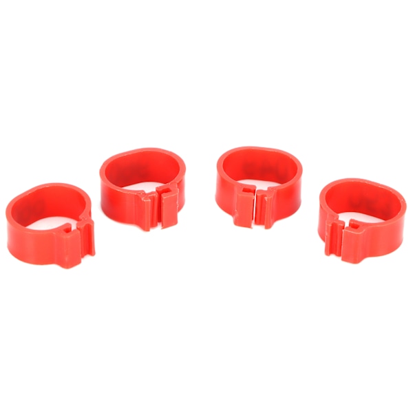 100 st Duvor Identifieringsring 001-100 Numrerad fjäderfäbenring Fågelbenband Fotring10mm Röd Ring med nummer