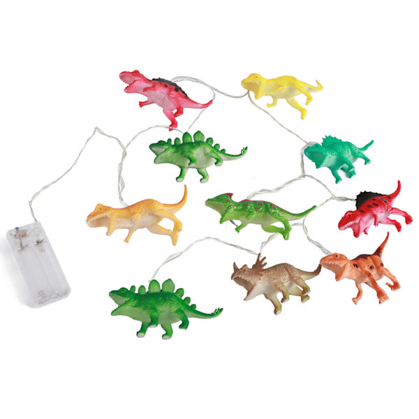 2 Meter 10 LED Fairy Lights Dinosaur String Light Dekorativ Lampa Fest Rolig Nattlampa Barnrumsdekoration
