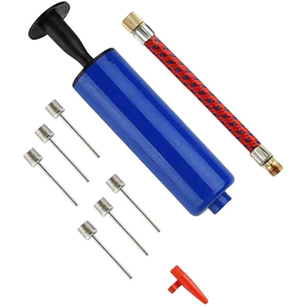 10 st/set Uppblåsningsbollpump med 7 st nålar och 1 st ventiladapter 1 st luftslang för sport fotboll Basket volleyboll Rugby