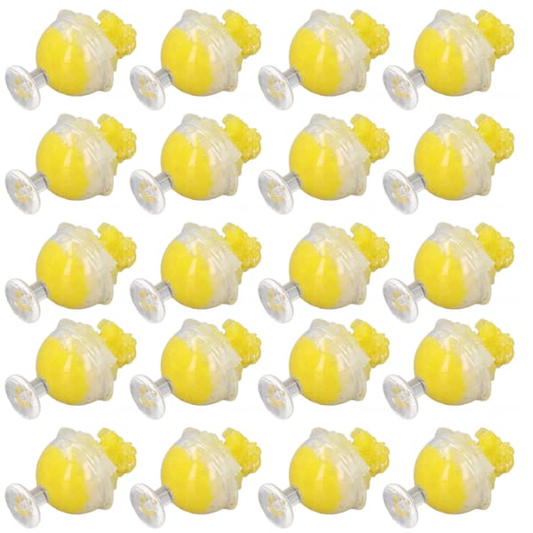20 st 1:12 Dockhus Smoothie DIY Rolig Simulerad Miniatyr Smoothie Dockhus Dekorations Tillbehör Gul
