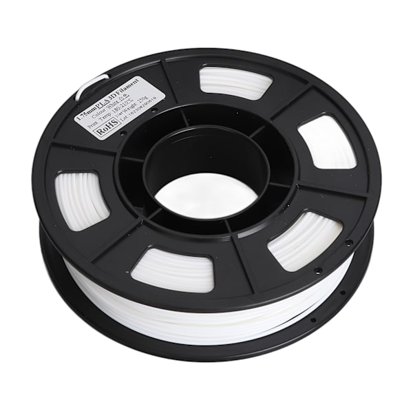 3D-printer Filament Hvid 1,75 mm 8,8 oz Netto Vægt 180 til 210 Celsius PLA Filament til 3D-udskrivning Genopfyldning Udskiftning