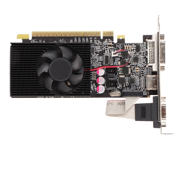 GT730 2GB GDDR3 64-biters grafikkortstøtte DVI I VGA HD Multimedia Interface Gaming Grafikkort med kjøleventilator GT730 2GB GDDR3