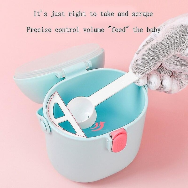 Babymælkepulverbeholder 260ml Stor kapacitet opbevaring Sikker Pp Rejse Essential Snack Box pink