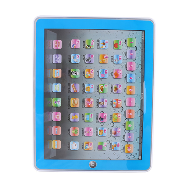 Baby Børn Småbørn Læring Engelsk Maskine Tablet Tidlig Pædagogisk Studielegetøj (Blå)