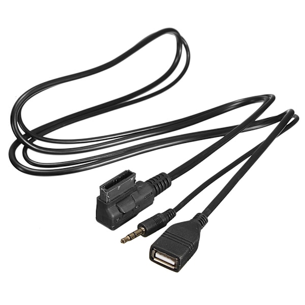 Musikk MDI AMI MMI-grensesnitt USB+Lader AUX-kabel for A6L A8L Q7 A3 A4L A5 A1