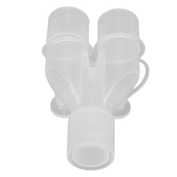 Återanvändbar slangadapter för andningsmaskin 15 mm till 22 mm Y-formad adapter för syrgasslang i plast