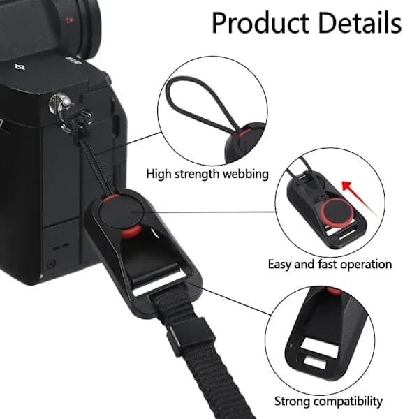 【NX】Peak Design Anchor Link Quick Release Spænde | Kamerarem, Halsrem, Håndledsrem Quick Release Clip, Kamera Quick Release Spænde