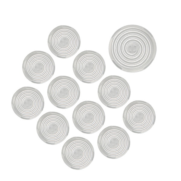 12st arkadknappsskydd 20,2 mm 25,3 mm mekaniskt tryckknappsskydd för Kailh för Cherry för Akko för Glorious Switchar Vit