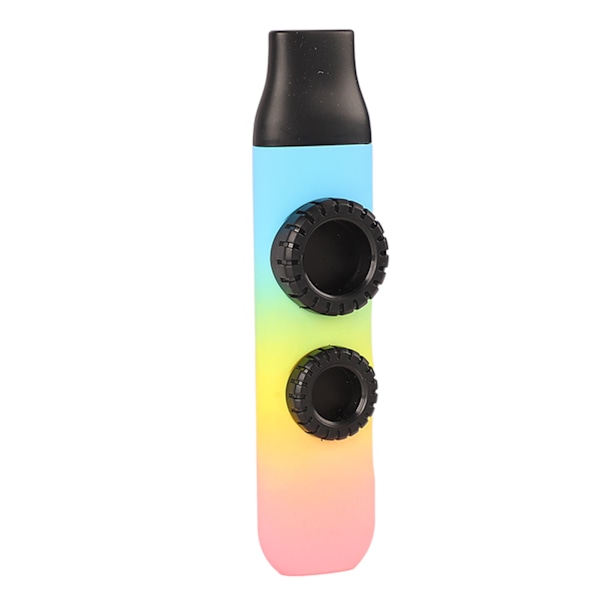 Kazoo Plastik Professionel Justerbar Tone Musikinstrument med 10 stk Fløjtemembraner til Ukulele Violin Hudstruktur Tri Color Gradient