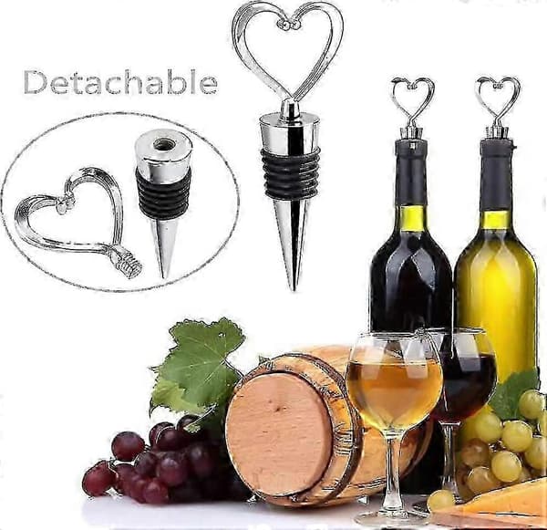 vinflaskepropper, flaskepropper, vinpropp, hjerteformede vinflaskepropper, champagnekork, champagnehette for forsegling