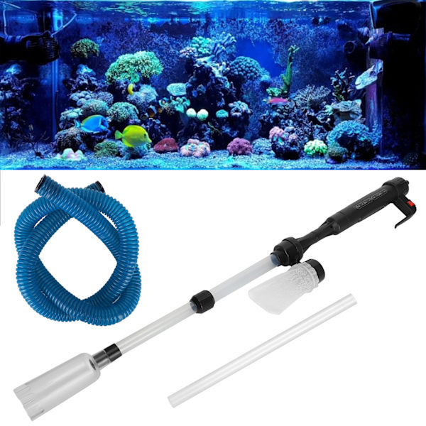 Elektrisk akvarellrenare Sifon Vattenfilter Akvarium Sand Washer Vattenbyte PumpUS Plug 110V