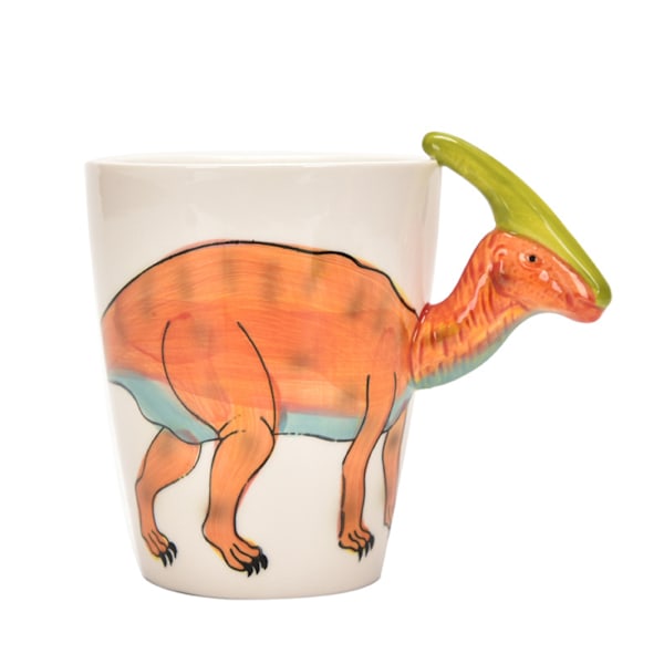 400 ml dinosaurieformad mugg Söt djur keramisk mugg Kontorsmugg frukostmugg