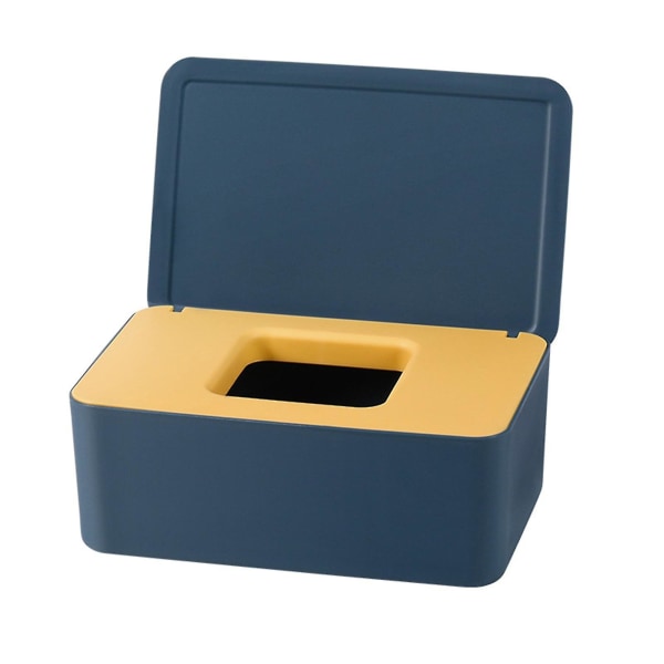 Tissue Box Kannella Baby annostelijapussi lautasliinalle kosteuspyyhkeiden säilytyslaatikko kotiautoon BlueYellow