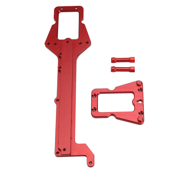 Byte av övre chassi i RC legering med hög hållfasthet Utsökt övre chassiplatta för Traxxas LaTrax Teton 1/18 RC Car Red