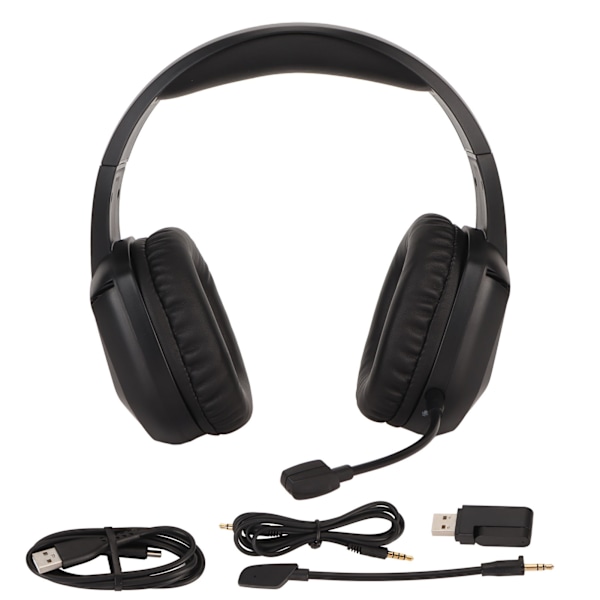 Bluetooth Gaming Headset Multifunktionel RGB Cool Belysning Lav Latency Støjreducerende 2.4G Trådløst Stereoheadset