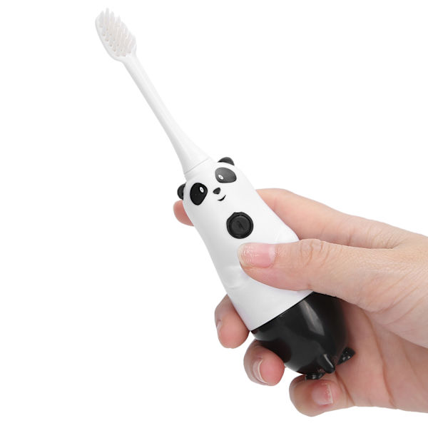 Sonic elektrisk tandborste mjukt hår Pandamönster Tandrengöring för 2-12 år gamla barn