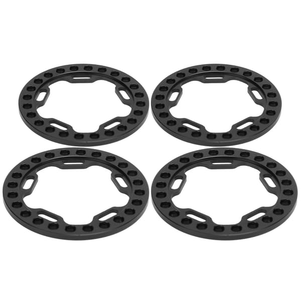 【NX】4 stk. ydre beadlock-ring til hjul 1,9 tommer erstatnings-beadlock-ringe til 1/10 RC-biler sort