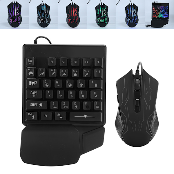Enhånds Tastatur og Mus Sett Manipulator Feel ESports Universelt Tilbehør JX200