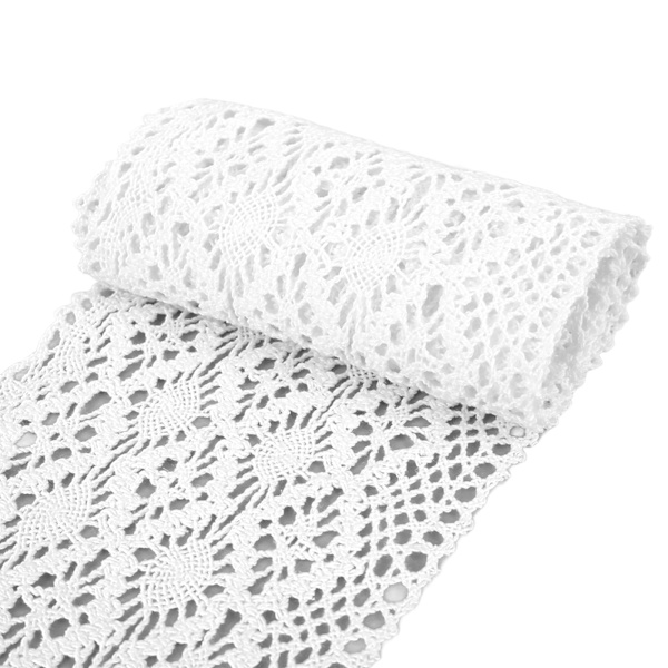 Blondespids Bomuld 5 Yards Unikt Design Dekorative Tilbehør til DIY-Tøj Hjemindretning