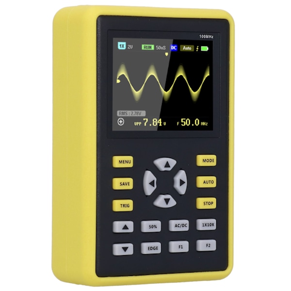 Digitalt oscilloskop handhållen IPS LCD-skärm 2,4 tum 100MHz 500MS/s 5012H