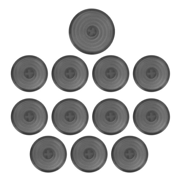 12 stk arkadeskydd 20,2 mm 25,3 mm mekaniske trykknappsskydd for Kailh for Cherry for Akko for Glorious Switchar Svart