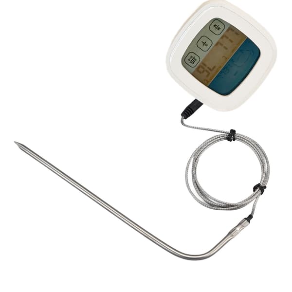 Kötttermometer Digital LED-display Multifunktionell köksugnstermometer med sond Kompatibel med matlagning Bakning BBQ
