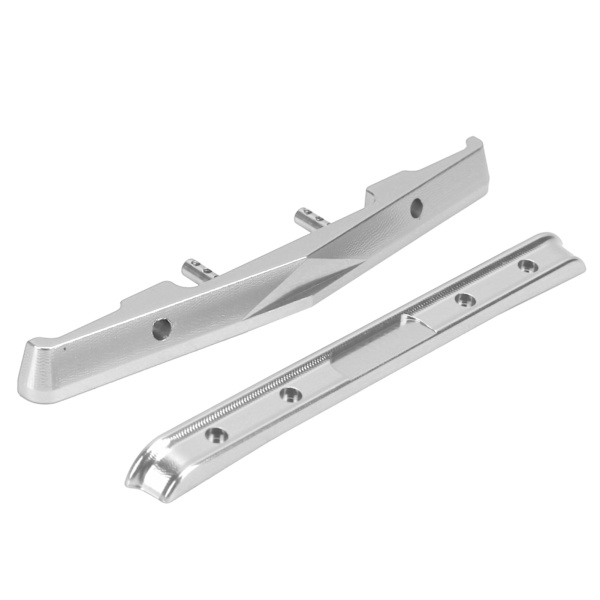 RC aluminiumlegering forreste bagkofanger til Axial SCX24 90081 1/24 RC bilopgraderingsdele Sølv