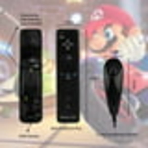Fjernkontroll og Nunchuk for Wii, Pluss for Wii med Motion Plus og Nunchuck