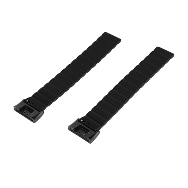 2st Silikon Magnetic Watch Band Justerbar rem för Redmi Smart Wearable Accessories Svart