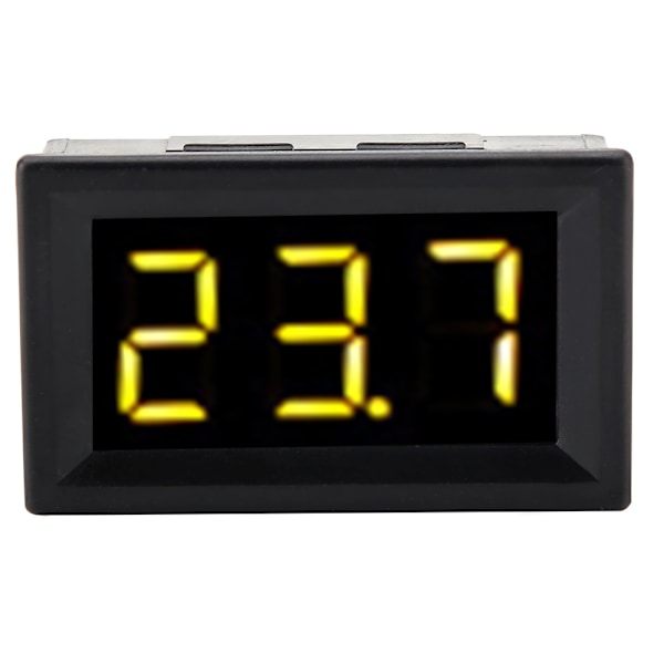 Digital Voltmeter 0,56 tommer to-trådet DC 2,5-30V Digital LED-display spændingsmåler (gul)