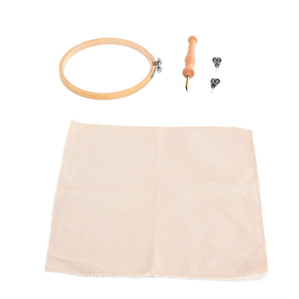 Punch Needle Kit Premiummaterial Lätt att hålla Bekväm broderinålsats med hög hållbarhet
