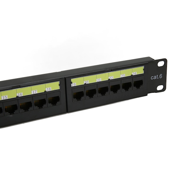 CAT6 24 Ports Netværks Patch Panel Understøtter 10G Ethernet RJ45 Netværks Patch Panel til 19 tommer Standardskab