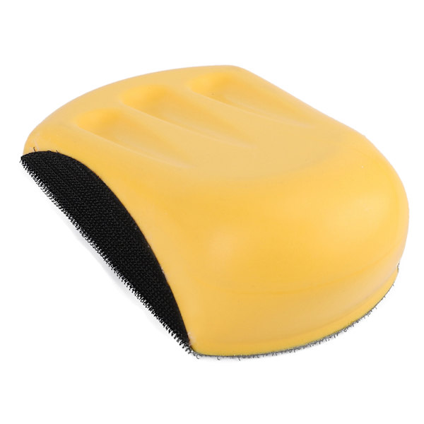 Slipblock PU-skum Mjuk elastisk krokögla Design Måttlig storlek Ergonomisk manuell slipverktyg för polering5in 125mm