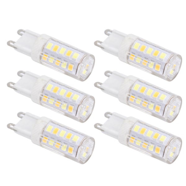 10 STK G9 220V LED-lampa Dimbar keramisk LED-lampa Byt ut halogenlampa för ljuskronaG9 3W 32LED
